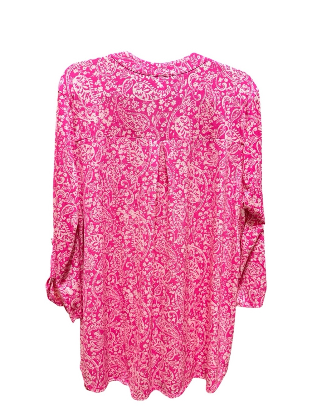 Dear Scarlett Pink Paisley Blouse Women’s XL NWT - Picture 3 of 7